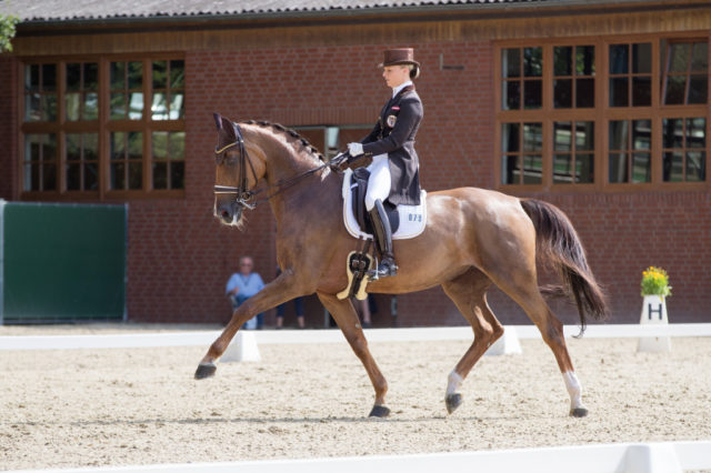 Platz zwei für Victoria Max-Theurer (AUT) auf Blind Date bei Dressur Cappeln International © Michael Rzepa