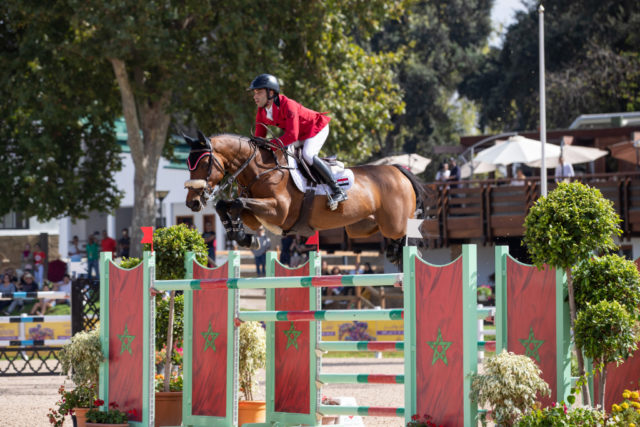 Abdel Said und die 10-jährige Selle Francais- Stute Venise du Reverdy mit jeweils einem Zeitfehler © Jessica Rodrigues