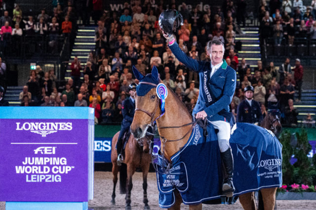  Denis Lynch (IRE) und GC Chopin's Bushi gewinnen das Weltcup-Springen in Leipzig (GER) und sichern sich das Ticket für das FEI Weltcup-Finale in Las Vegas 2020 © FEI/Thomas Reiner