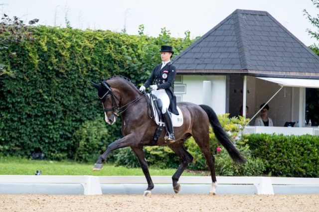 Ein Paar, für die Zukunft: Österreichs Rekord-Staatsmeisterin Victoria Max-Theurer (AUT/OÖ) übernahm Abegglen FH NRW von Marcus Hermes (GER) im Hinblick auf Tokio. Die Verschiebung der Olympischen Spiele kommt den beiden vielleicht gar nicht zu ungelegen... © Michael Rzepa