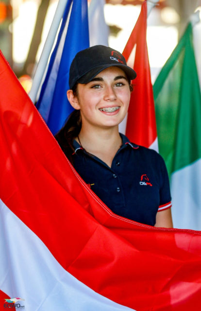 Valeria Bader aus Wien, tritt für Österreich bei den Children an. © Petra Kerschbaum