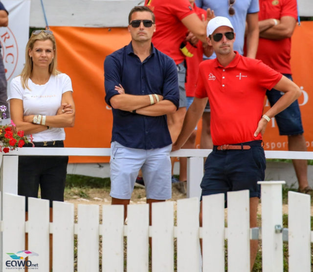 Unter den Besuchern waren prominente Gäste: Andreas Helgstrand (DEN) unterstützte seinen Sohn Alexander, der die Silbermedaille für Dänemark sichern konnte. © Petra Kerschbaum